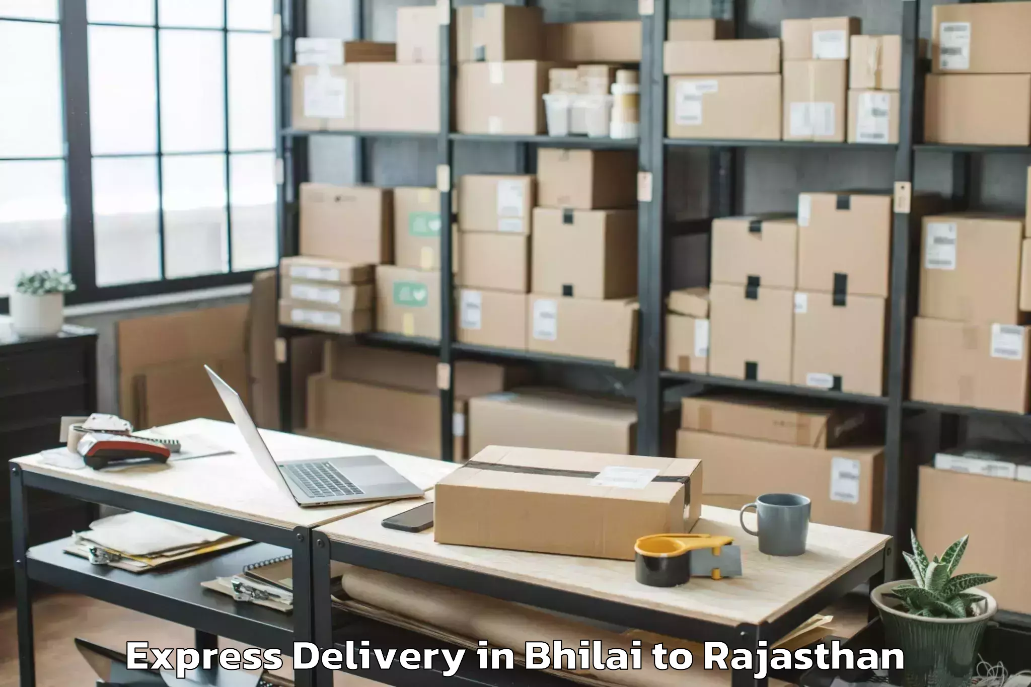 Top Bhilai to Jagannath University Jaipur Express Delivery Available